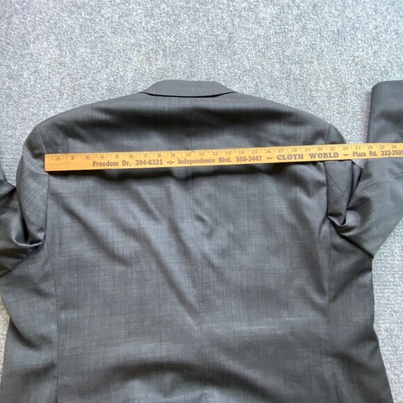 Tommy Hilfiger Blazer Mens 48R Drak Grey Wool-Blend Suit Jacket Sport Coat - Picture 11 of 15